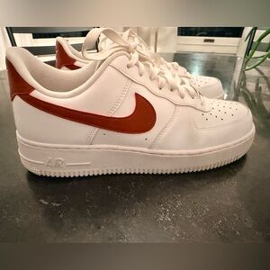 Nike Air Force 1 '07 'Rugged Orange' Womens size 11 like new!
